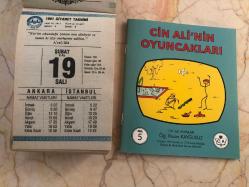 19 Şubat 1991 orijinal Diyanet takvim yaprağı (Cin Ali kitabı hediyeli :)