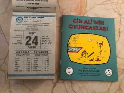 24 Şubat 1991 orijinal Diyanet takvim yaprağı (Cin Ali kitabı hediyeli :)