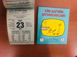 23 Nisan 1991 orijinal Diyanet takvim yaprağı (Cin Ali kitabı hediyeli :)