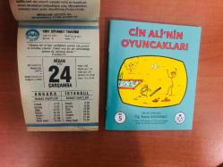 24 Nisan 1991 orijinal Diyanet takvim yaprağı (Cin Ali kitabı hediyeli :)