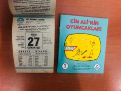 27 Nisan 1991 orijinal Diyanet takvim yaprağı (Cin Ali kitabı hediyeli :)