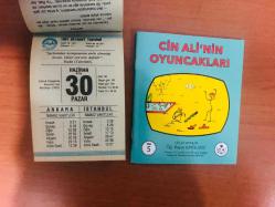 30 Haziran 1991 orijinal Diyanet takvim yaprağı (Cin Ali kitabı hediyeli :)