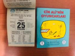 25 Temmuz 1991 orijinal Diyanet takvim yaprağı (Cin Ali kitabı hediyeli :)