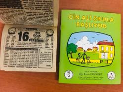 16 Ocak 1992 orijinal Türkiye gazetesi takvim yaprağı (Cin Ali kitabı hediyeli:)