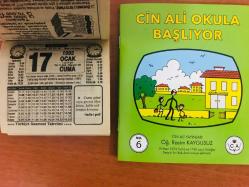17 Ocak 1992 orijinal Türkiye gazetesi takvim yaprağı (Cin Ali kitabı hediyeli:)