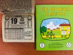 19 Ocak 1992 orijinal Türkiye gazetesi takvim yaprağı (Cin Ali kitabı hediyeli:)