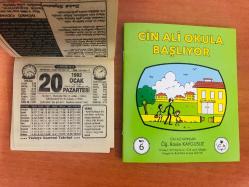 20 Ocak 1992 orijinal Türkiye gazetesi takvim yaprağı (Cin Ali kitabı hediyeli:)