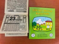 23 Ocak 1992 orijinal Türkiye gazetesi takvim yaprağı (Cin Ali kitabı hediyeli:)