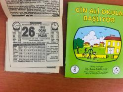 26 Ocak 1992 orijinal Türkiye gazetesi takvim yaprağı (Cin Ali kitabı hediyeli:)