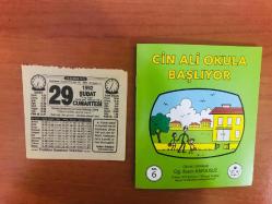 29 Şubat 1992 orijinal Türkiye gazetesi takvim yaprağı (Cin Ali kitabı hediyeli:)