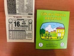 16 Mayıs 1992 orijinal Türkiye gazetesi takvim yaprağı (Cin Ali kitabı hediyeli:)