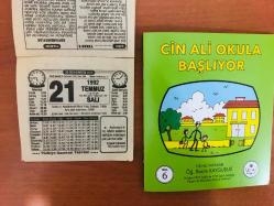 21 Temmuz 1992 orijinal Türkiye gazetesi takvim yaprağı (Cin Ali kitabı hediyeli:)