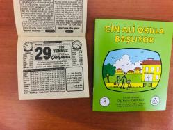 29 Temmuz 1992 orijinal Türkiye gazetesi takvim yaprağı (Cin Ali kitabı hediyeli:)