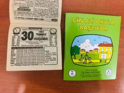 30 Temmuz 1992 orijinal Türkiye gazetesi takvim yaprağı (Cin Ali kitabı hediyeli:)