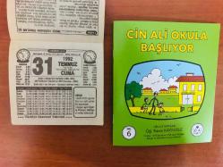 31 Temmuz 1992 orijinal Türkiye gazetesi takvim yaprağı (Cin Ali kitabı hediyeli:)