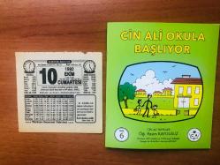10 Ekim 1992 orijinal Türkiye gazetesi takvim yaprağı (Cin Ali kitabı hediyeli:)