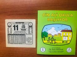 11 Ekim 1992 orijinal Türkiye gazetesi takvim yaprağı (Cin Ali kitabı hediyeli:)