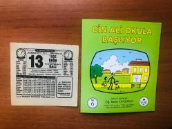 13 Ekim 1992 orijinal Türkiye gazetesi takvim yaprağı (Cin Ali kitabı hediyeli:)