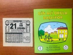 21 Ekim 1992 orijinal Türkiye gazetesi takvim yaprağı (Cin Ali kitabı hediyeli:)