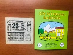 23 Ekim 1992 orijinal Türkiye gazetesi takvim yaprağı (Cin Ali kitabı hediyeli:)