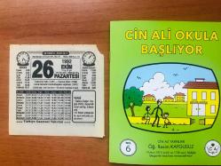 26 Ekim 1992 orijinal Türkiye gazetesi takvim yaprağı (Cin Ali kitabı hediyeli:)