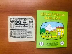 29 Ekim 1992 orijinal Türkiye gazetesi takvim yaprağı (Cin Ali kitabı hediyeli:)