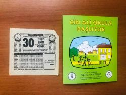 30 Ekim 1992 orijinal Türkiye gazetesi takvim yaprağı (Cin Ali kitabı hediyeli:)