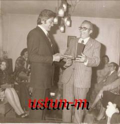 CÜNEYT ARKIN VE AHMET KABAKLI ORİJİNAL ESKİ FOTOĞRAF...