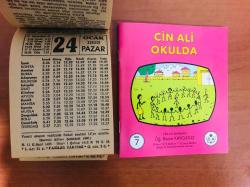 24 Ocak 1993 orijinal Fazilet takvim yaprağı (Cin Ali kitabı hediyeli:)