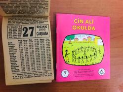 27 Ocak 1993 orijinal Fazilet takvim yaprağı (Cin Ali kitabı hediyeli:)
