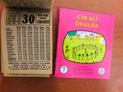 30 Ocak 1993 orijinal Fazilet takvim yaprağı (Cin Ali kitabı hediyeli:)