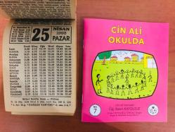 25 Nisan 1993 orijinal Fazilet takvim yaprağı (Cin Ali kitabı hediyeli:)