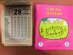 28 Nisan 1993 orijinal Fazilet takvim yaprağı (Cin Ali kitabı hediyeli:)