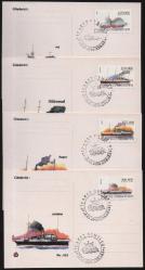 EFM.5360 2000 TÜRK TİCARET GEMİLERİ İLK GÜN ÖZEL DAMGALI 4 AYRI FORMÜLER KART