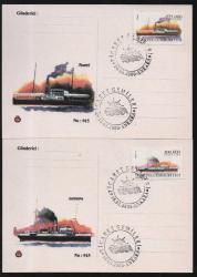 EFM.5360 2000 TÜRK TİCARET GEMİLERİ İLK GÜN ÖZEL DAMGALI 4 AYRI FORMÜLER KART