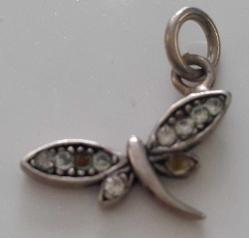 OSMANLI SON DÖNEM ORİJİNAL HARİKA KELEBEK FİGÜRLÜ GÜMÜŞ KOLYE UCU EE2BB2