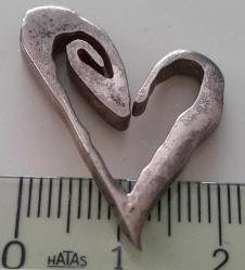 OSMANLI SON DÖNEMİ ORİJİNAL MÜTHİŞ İŞÇİLİKLİ GÜMÜŞ KOLYE UCU K1A1L1