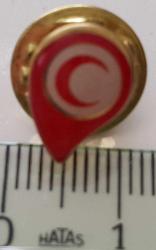 KIZILAY MİNELİ DAMLA ORİJİNAL YAKA ROZETİ K1I1A1