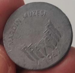 1947 MARDİN MÜZESİ ORJİNAL JETONU M2Ü2Z2 ÇOK NADİRDİR