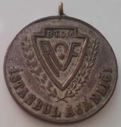 ESKİ DÖNEM BTGM İSTANBUL AJANLIĞI İSTANBUL ATLETİZM BİRİNCİLİKLERİ ORİJİNAL BRONZ MADALYONU TT1AA1 ÇOK NADİR