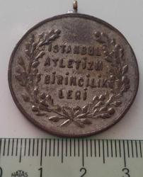 ESKİ DÖNEM BTGM İSTANBUL AJANLIĞI İSTANBUL ATLETİZM BİRİNCİLİKLERİ ORİJİNAL BRONZ MADALYONU TT1AA1 ÇOK NADİR