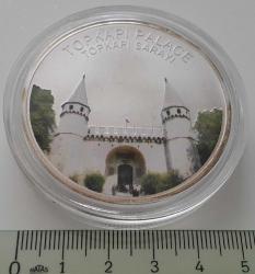 İSTANBUL TOPKAPI SARAYI GÜMÜŞ KAPLAMA ORİJİNAL MADALYONU ÇOK NADİR AA1BB1A