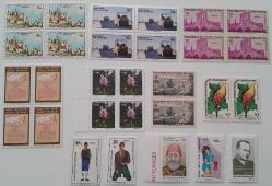 KUZEY KIBRIS TÜRK CUMHURİYETİ 1976-89 YILI PARÇA VE DÖRTLÜ BLOK MNH NADİR ORİJİNAL PULLAR 9AA2C