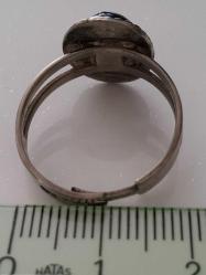 BRONZ PİRİNÇ GÜMÜŞ KARIŞIMI ESKİ ANTİK DÖNEM EL YAPIMI ORİJİNAL KATALİN TAŞLI MUHTEŞEM YÜZÜK 2BCD1A NADİR