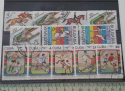 1986 CUBA 1988 RUSYA VE 1989 BULGARİSTAN DEĞİŞİK SPOR DALLARI ORİJİNAL NADİR SERİLERİ 12DD1 ÇOK NADİR