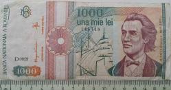 Efemera - 1991 ROMANYA 1000 LEİ ORİJİNAL KAĞIT PARASI-D.0019-146748 - kitantik - kitaLog