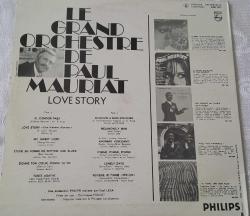 LE GRAND ORCHESTRE DE PAUL MAORIAT LOVE STORY 33'LÜK ORİJİNAL AKTİF PLAK