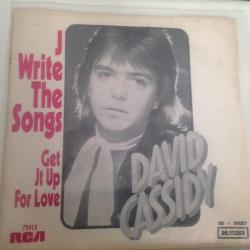 David Cassidy / I Write The Songs - Get It Up For Love / Turkey 1975 / 45rpm / *Soft rock*