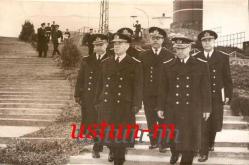 CUMHURBAŞKANI FAHRİ KORUTÜRK VE DENİZ KUVVETLERİ SUBAYLARIMIZ...