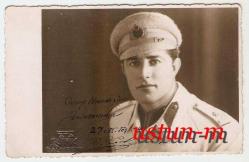 FOTO REFİK - BALIKESİR / 1943 YILI,İMZALI VE İTHAFLI YAZILI TEĞMEN FOTOĞRAFI...